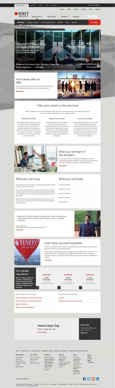 Page 1 of 1, FireShot Capture 8 Master of Business Administration