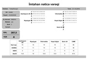 Page 4, Ä°mtahan nÉ™ticÉ™ vÉ™rÉ™qi (3 cü siniflÉ™r)