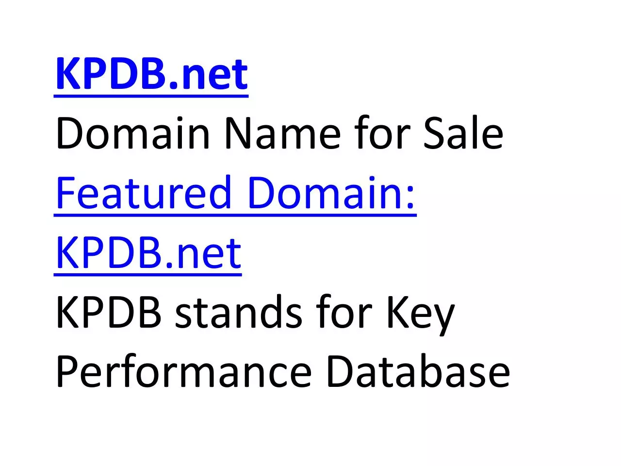 Page 1 of 1, kpdb