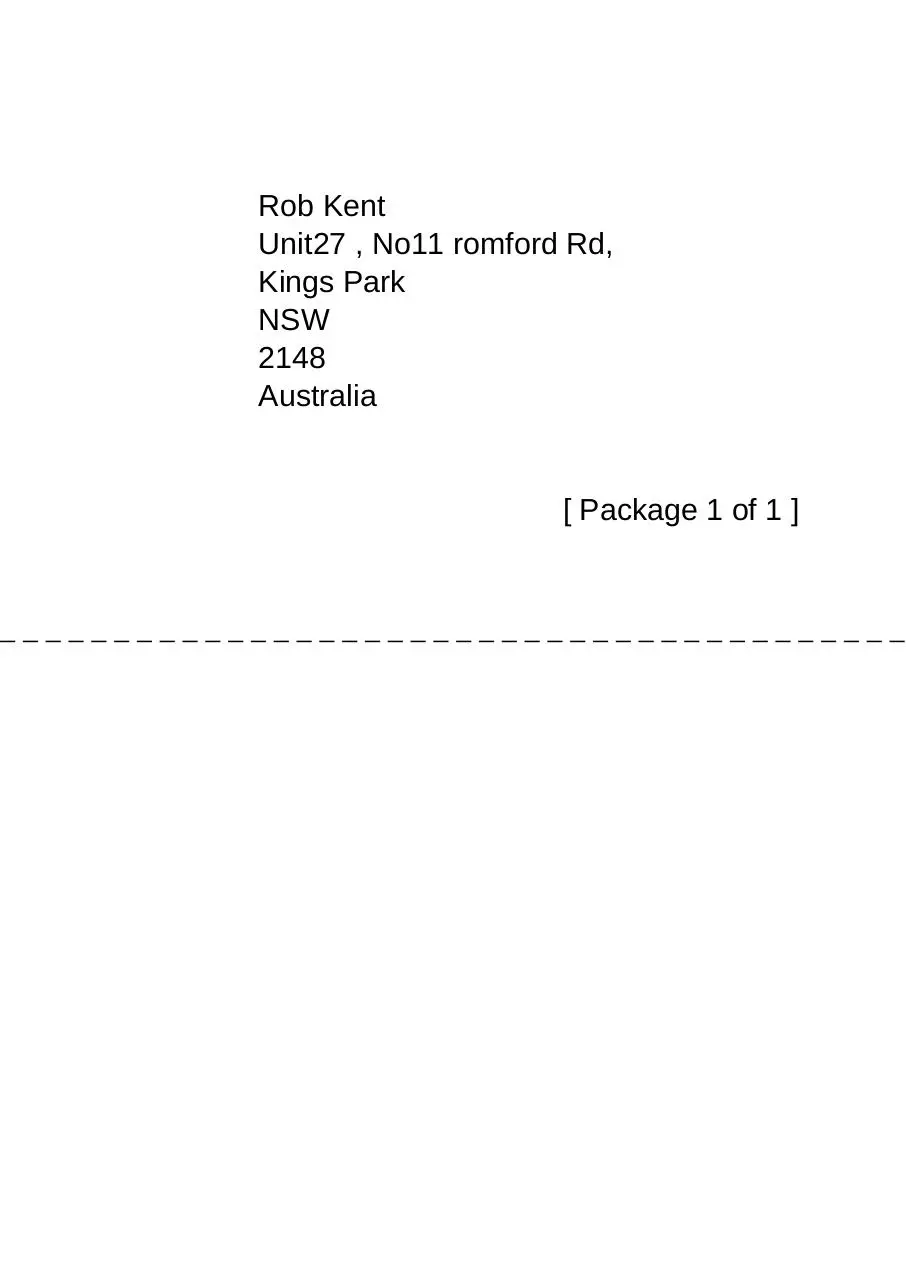 Page 1 of 1, Address Labels (860722212293)