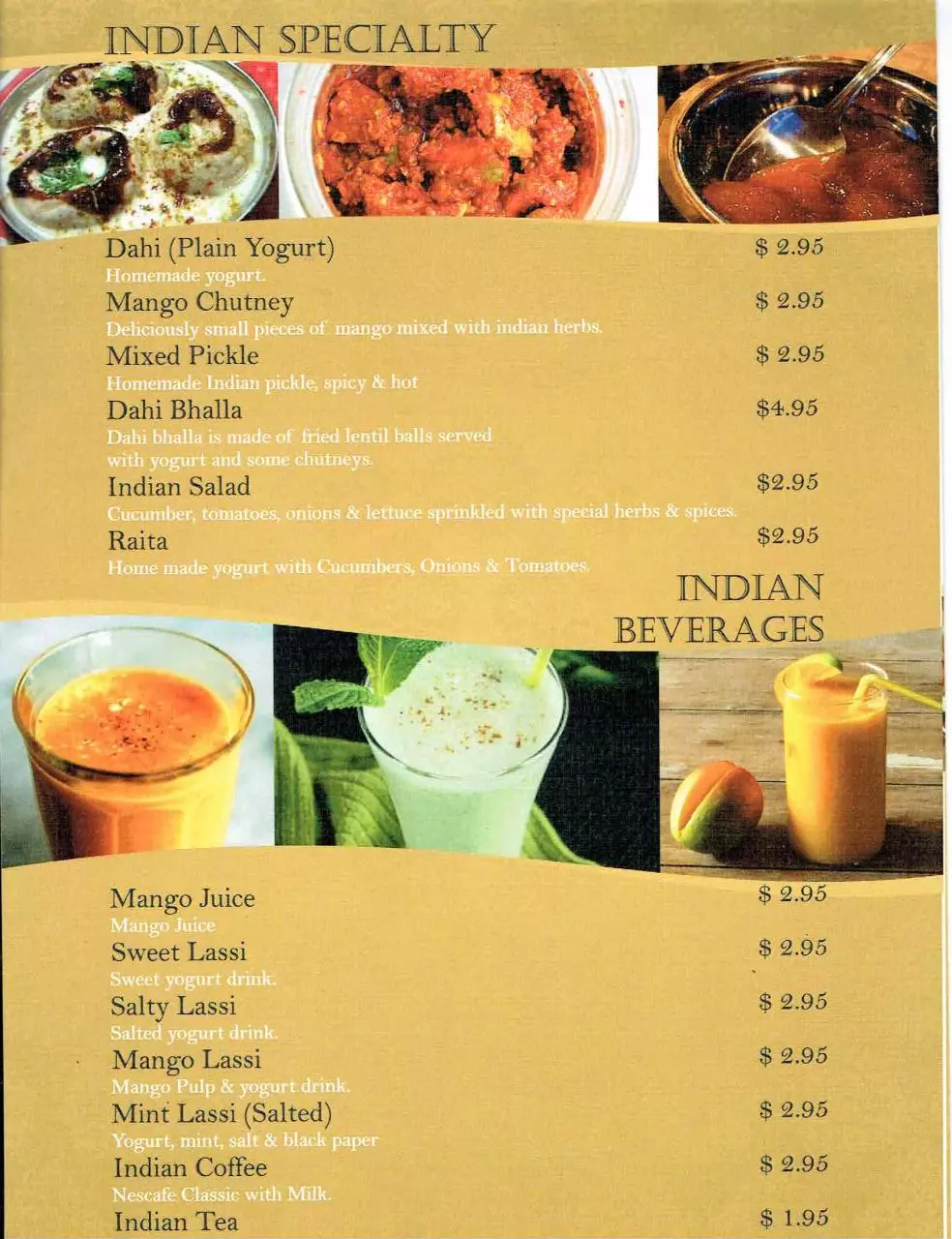 Page 2 of 11, Zayka Menu