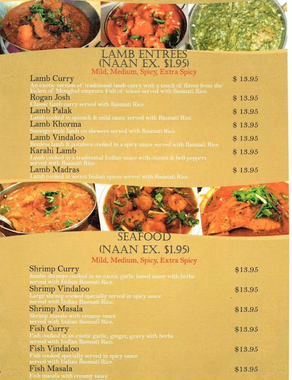 Page 3 of 11, Zayka Menu
