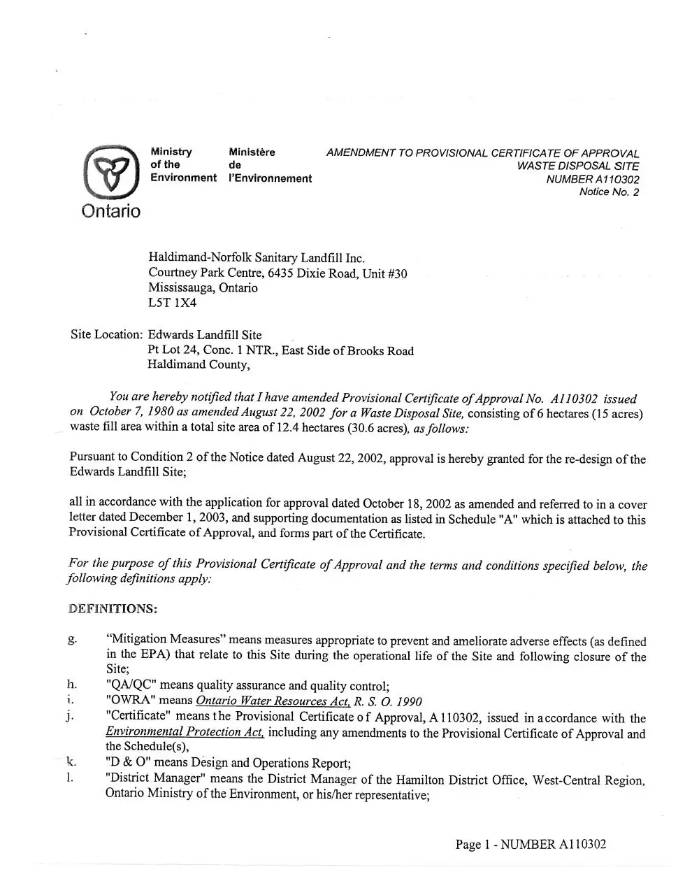 Page 2 of 62, 018235 CofA All