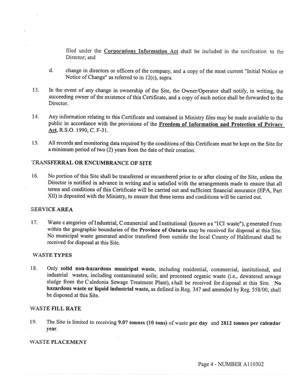 Page 5 of 62, 018235 CofA All