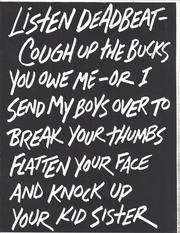 Page 1, deadbeat threat letter mafia