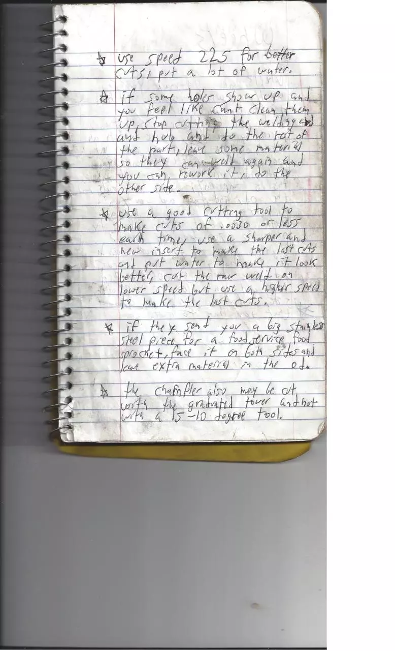 Page 5 of 30, martin sprocket and gear note book gl