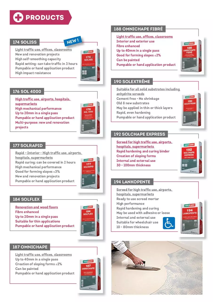Page 5 of 6, Self leveller brochure 6 page