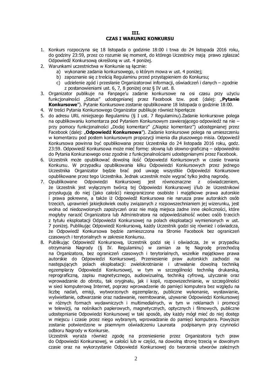 Page 2 of 8, Urodziny Pluszowego Misia regulamin