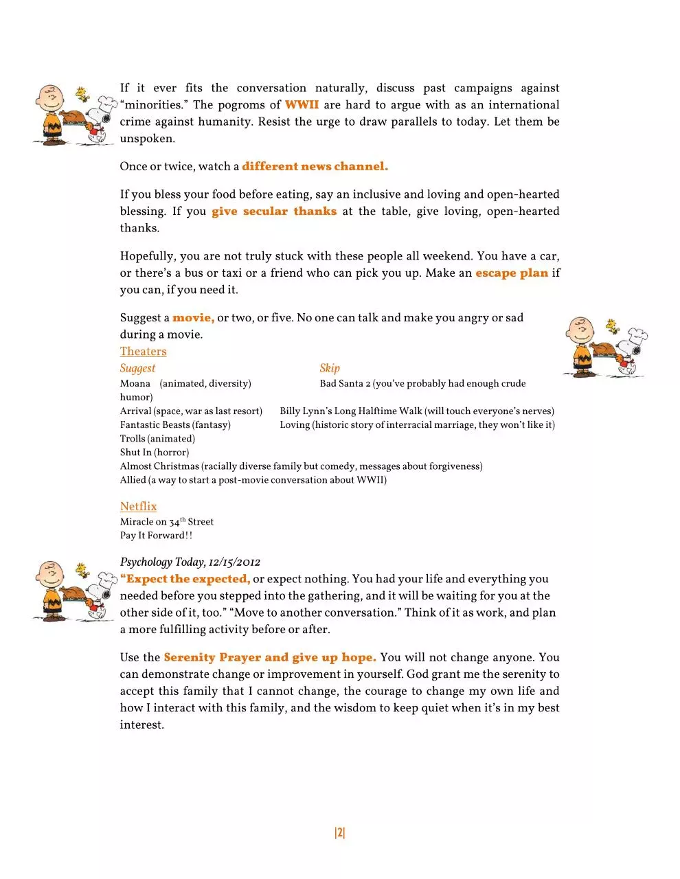 Page 2 of 3, A Guide to Surviving Holidays in Trumps America