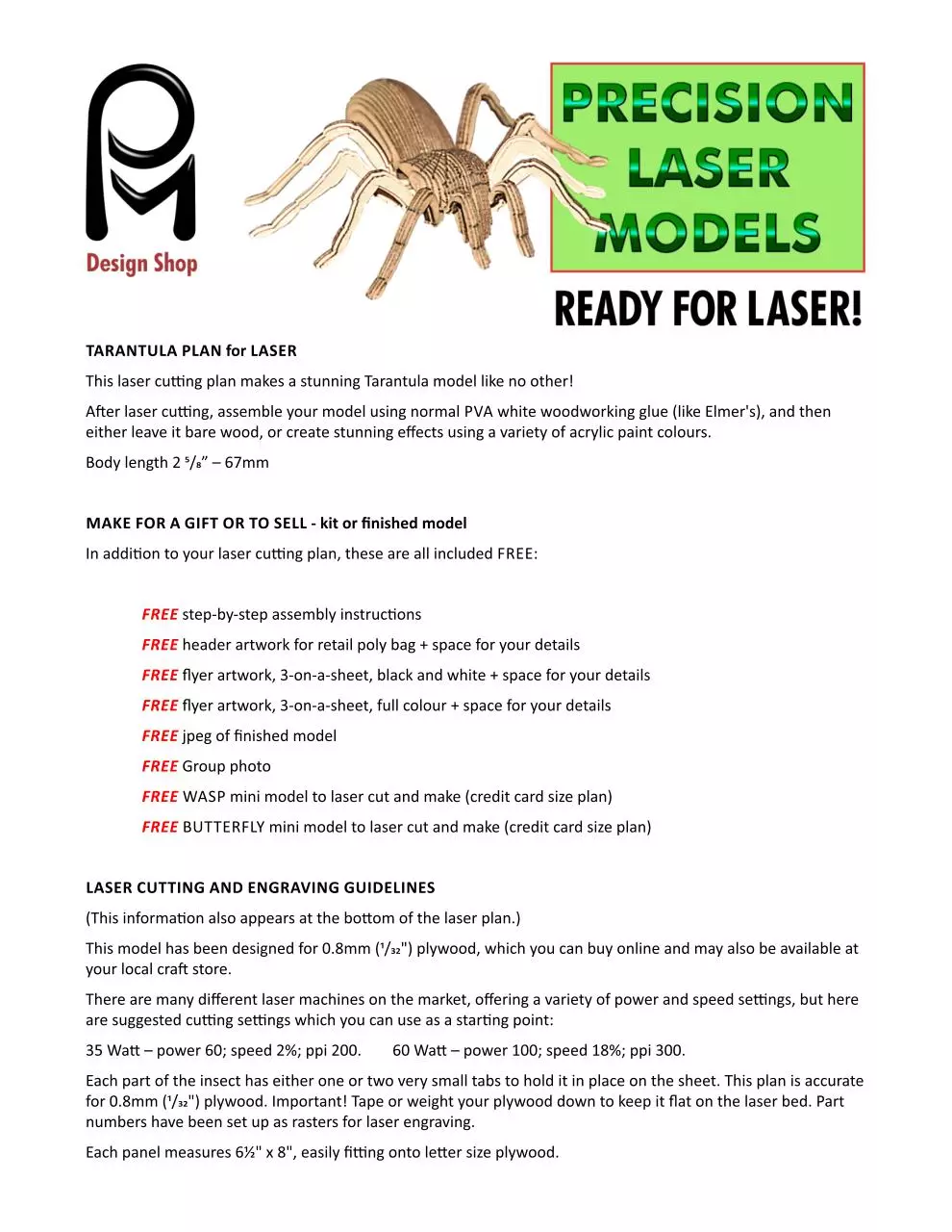 Page 1 of 11, Tarantula pack