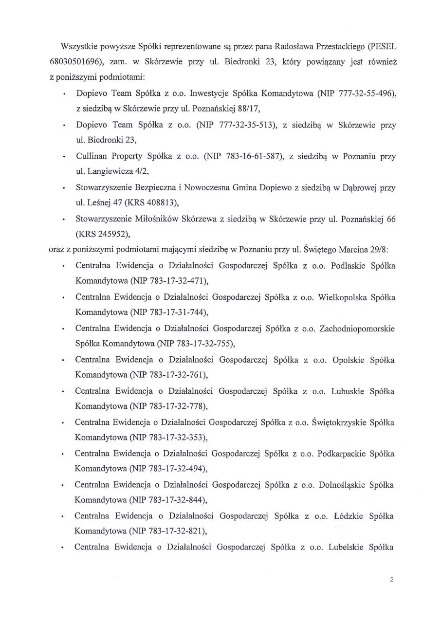 Page 2 of 5, Pismo Naczelnika Pierwszego Urzędu Skarbowego w Szczecinie