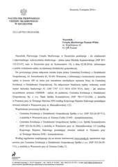 Page 1, Pismo Naczelnika Pierwszego Urzędu Skarbowego w Szczecinie