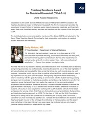 Page 1, TEACH Award Recipients 2016