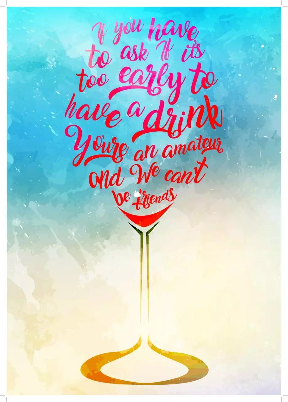 Page 1 of 1, A3 Poster Wine