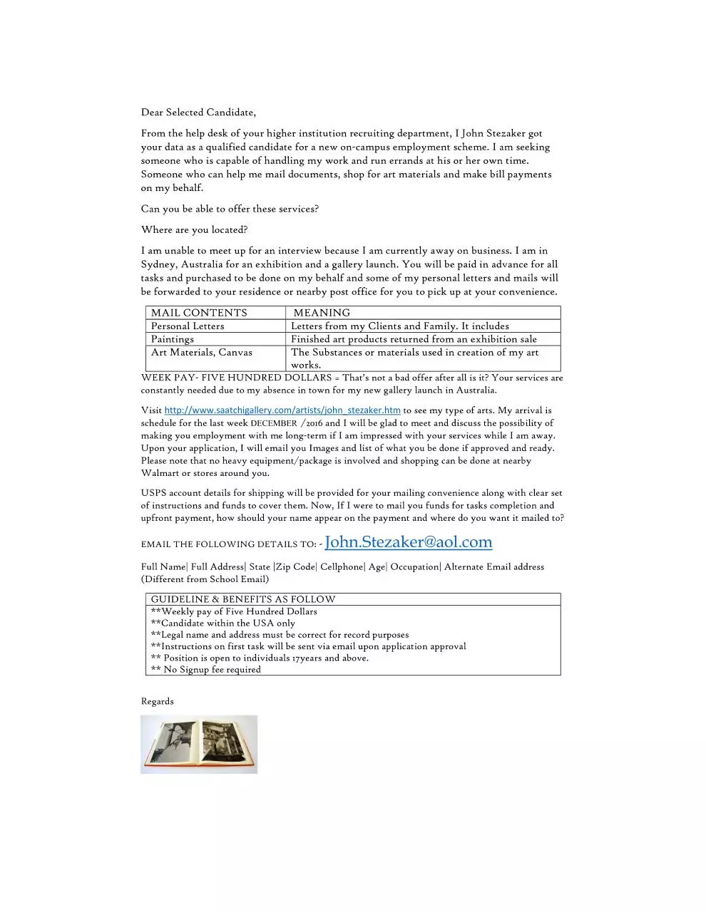 Page 1 of 1, READ AND APPLY