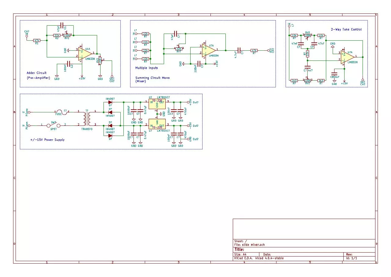 Page 1 of 1, slide mixer