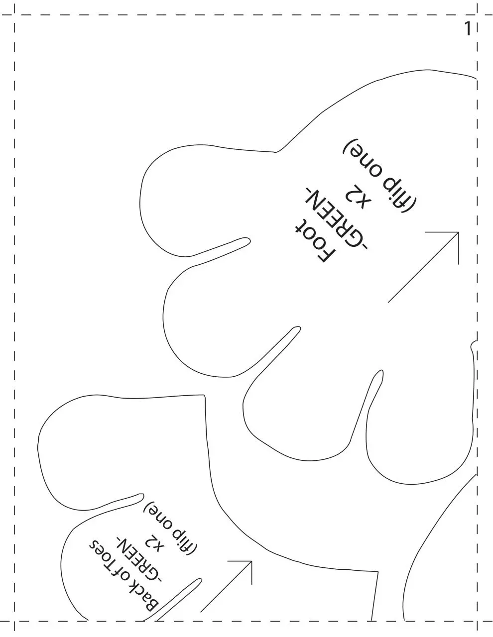 Page 1 of 14, frog pattern