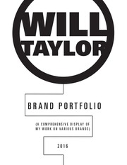 Page 1, Will Taylor.Brand Portfolio.2016 (compressed)