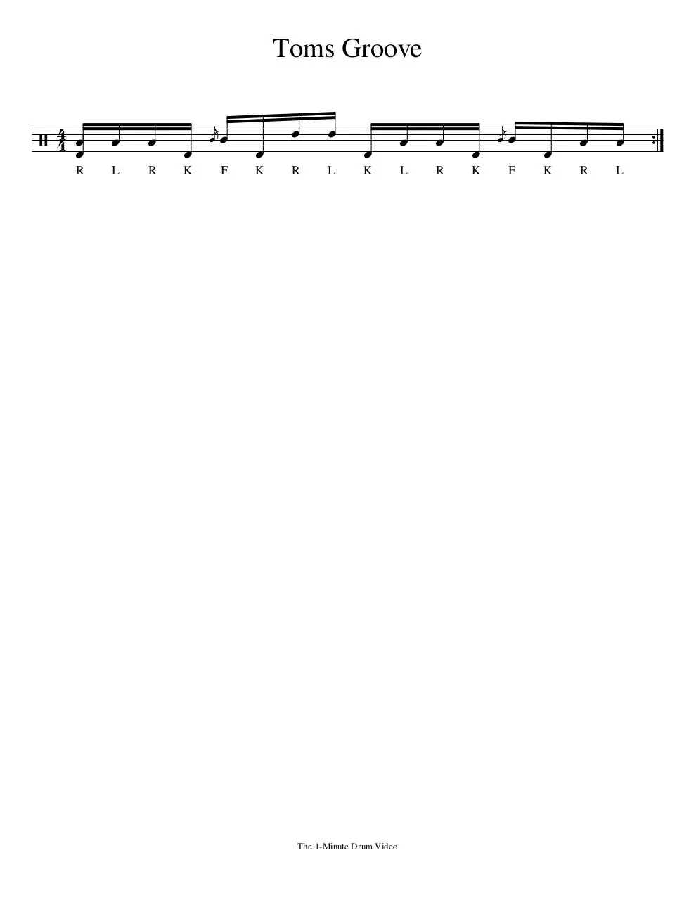 Page 1 of 1, 1MDV Toms Groove