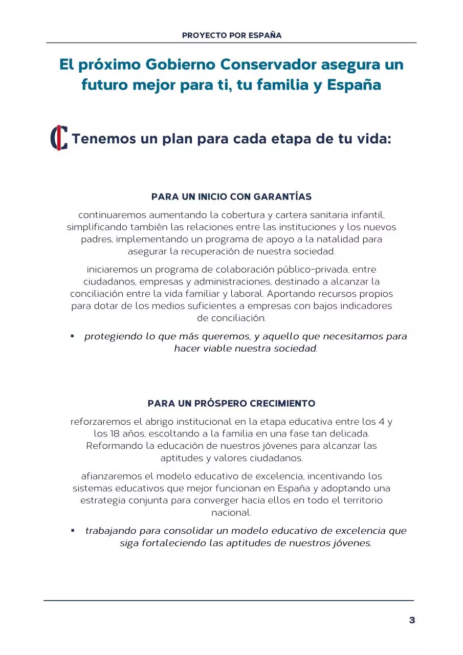 Page 5 of 17, Programa Electoral 2016 Conservadores