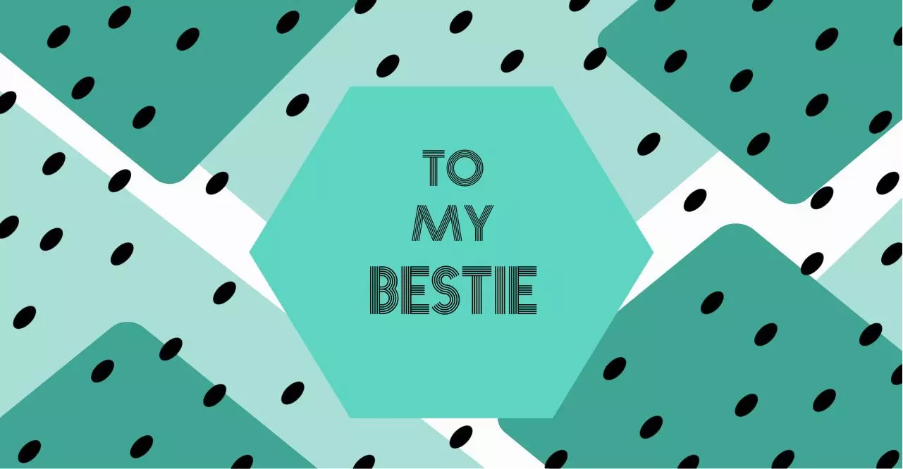 Document preview - Bestie Green and Dots Wine Label.pdf - Page 1/1