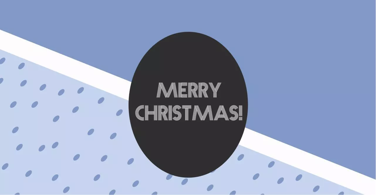 Document preview - Blue Merry Christmas Label.pdf - Page 1/1