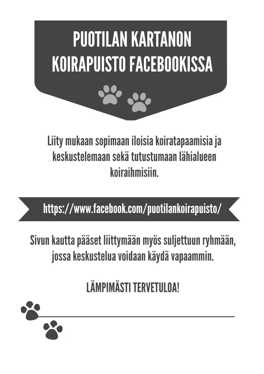 Page 1 of 1, puotilankoirapuistomainos