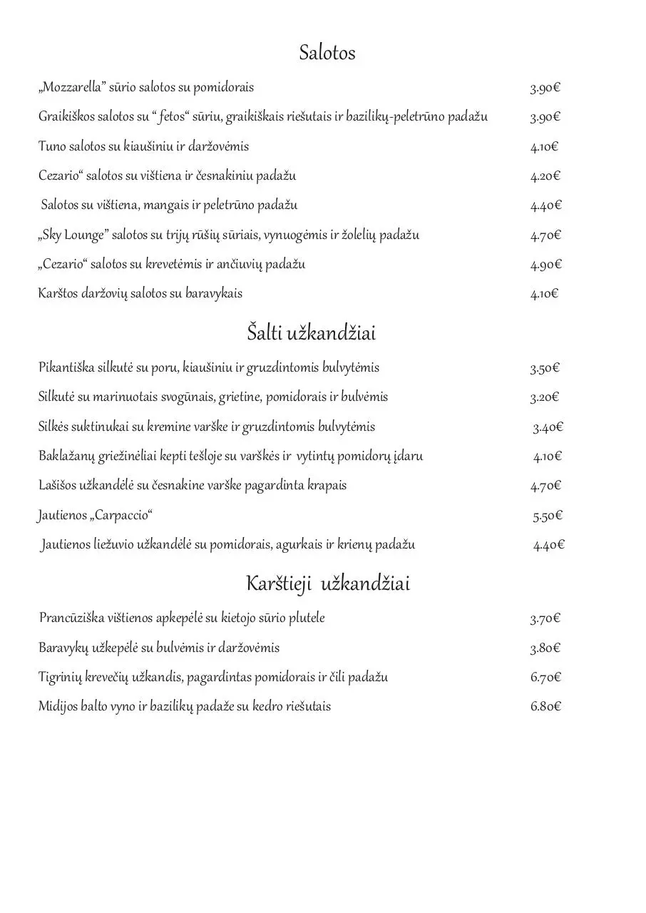 Page 3 of 7, Naujos meniu kainos maistas new