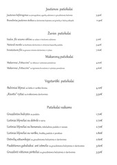 Page 5, Naujos meniu kainos maistas new