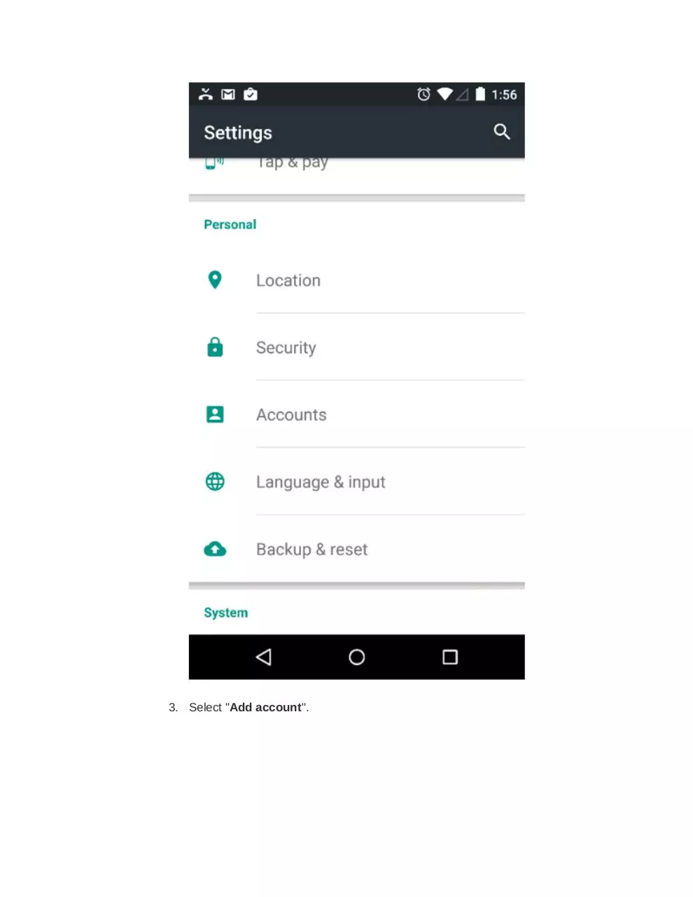 Page 2 of 9, Android Nexus Set up guide UA