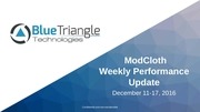 Page 1, Blue Triangle ModCloth Weekly Performance Update 12.20