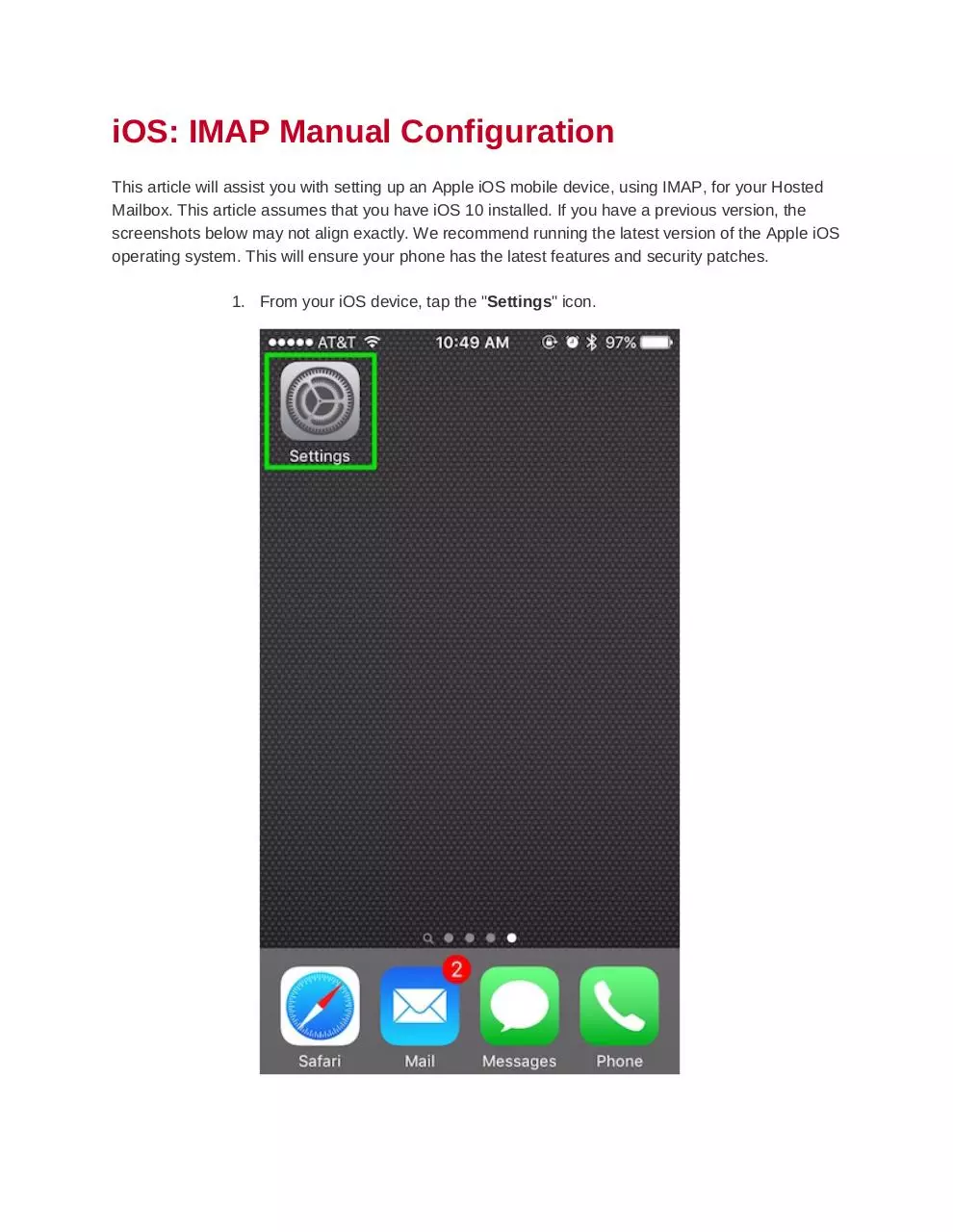 Page 1 of 14, iPhone, iPad Setup Guide