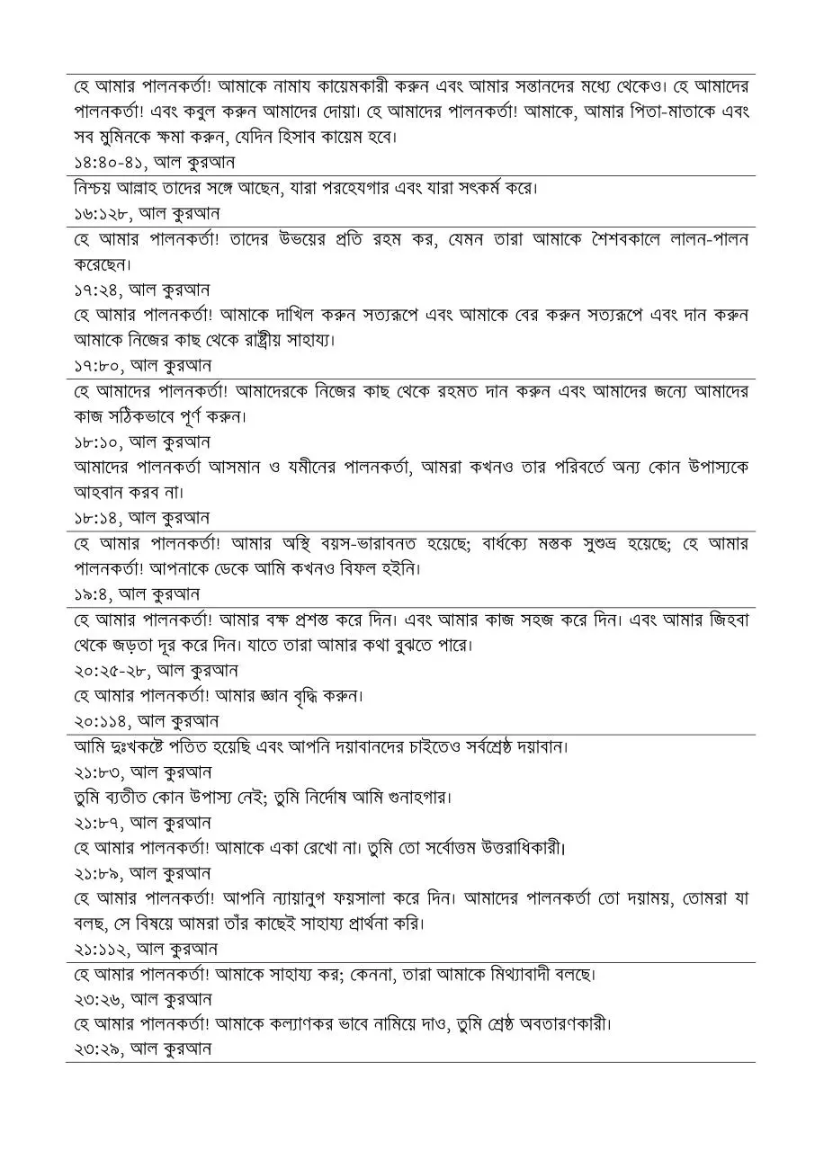 Page 4 of 7, আল কুরআনের দোয়া