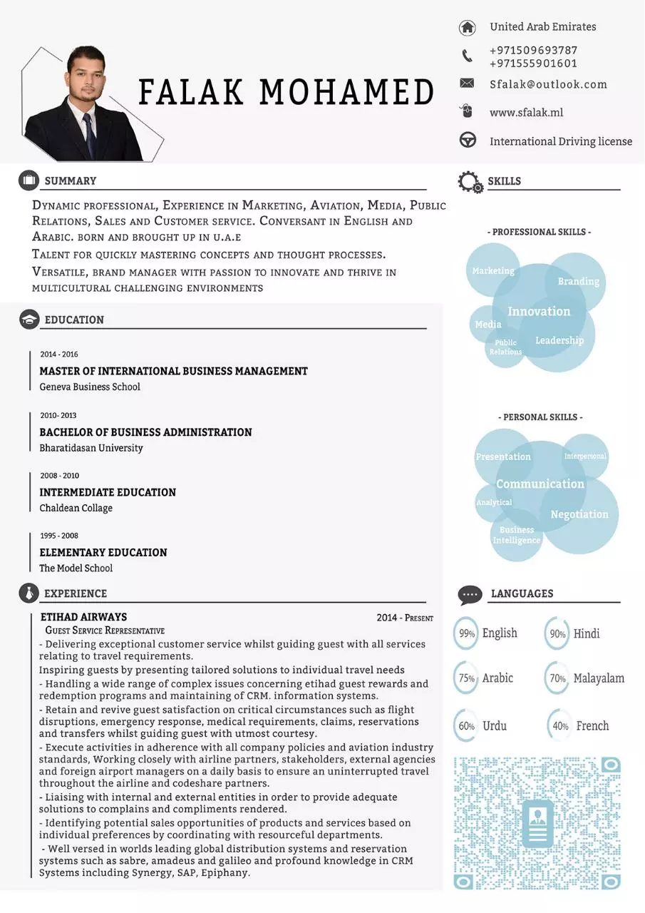 Page 1 of 2, Resume Falak