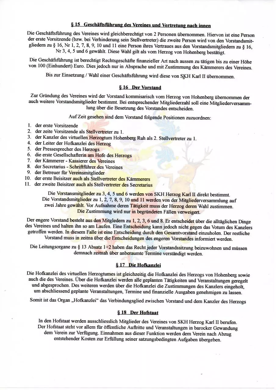 Page 4 of 5, Satzung Seite 1 5 Herzogtum Hohenberg Ruh(1)