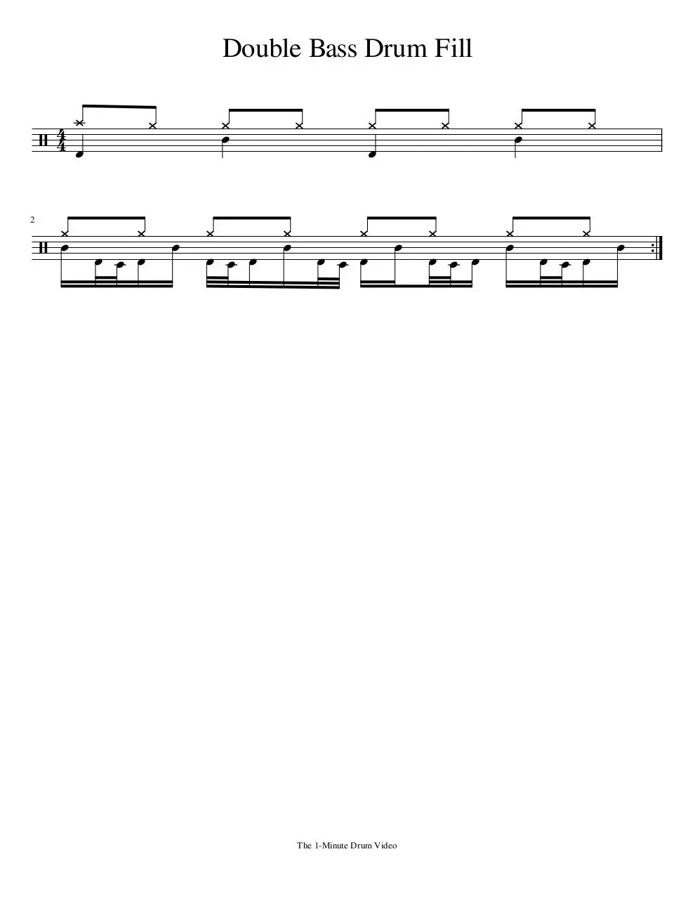 Document preview - 1MDV - Double Bass Drum Fill.pdf - Page 1/1