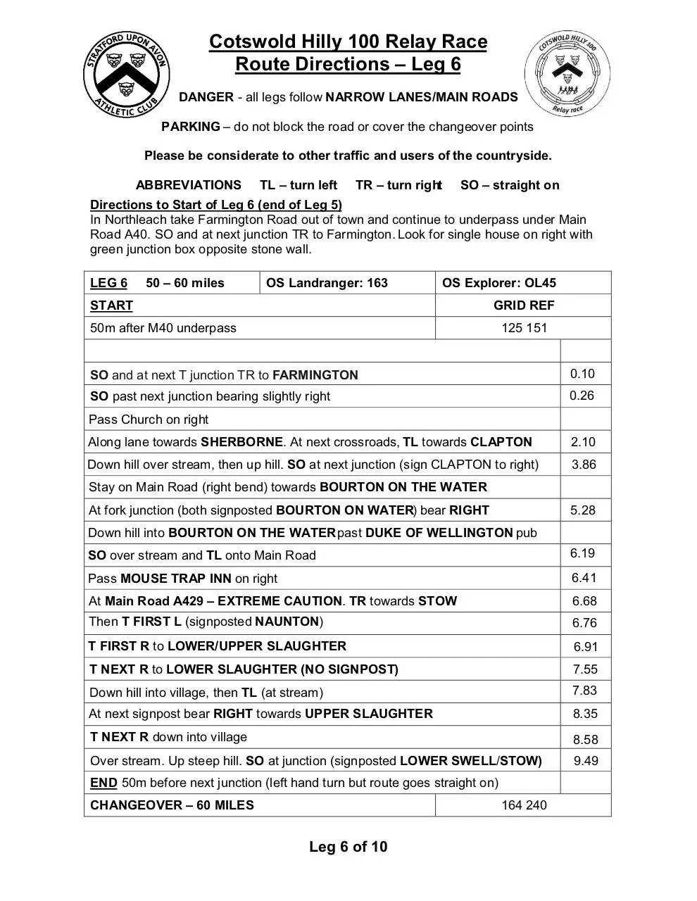Document preview - hilly100 route desc leg6.pdf - Page 1/1