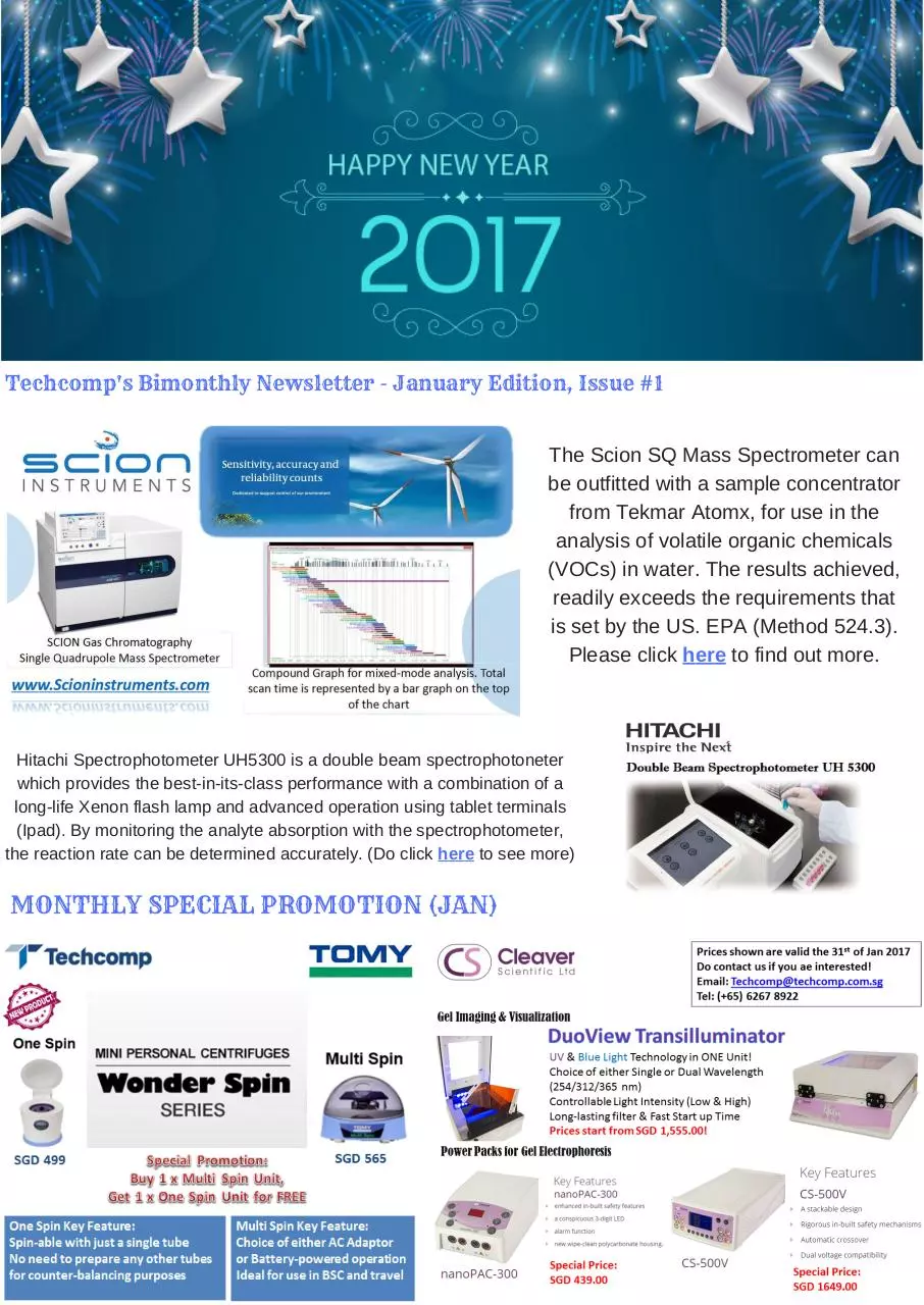 Document preview - Techcomp Newsletter + Product Promotion (Jan).pdf - Page 1/1