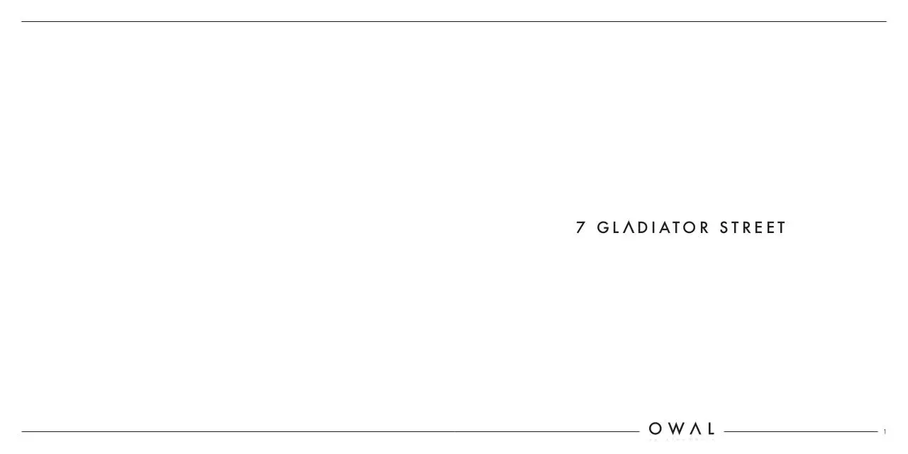 Page 2 of 19, 7 Gladiator Street Marketing Brochure