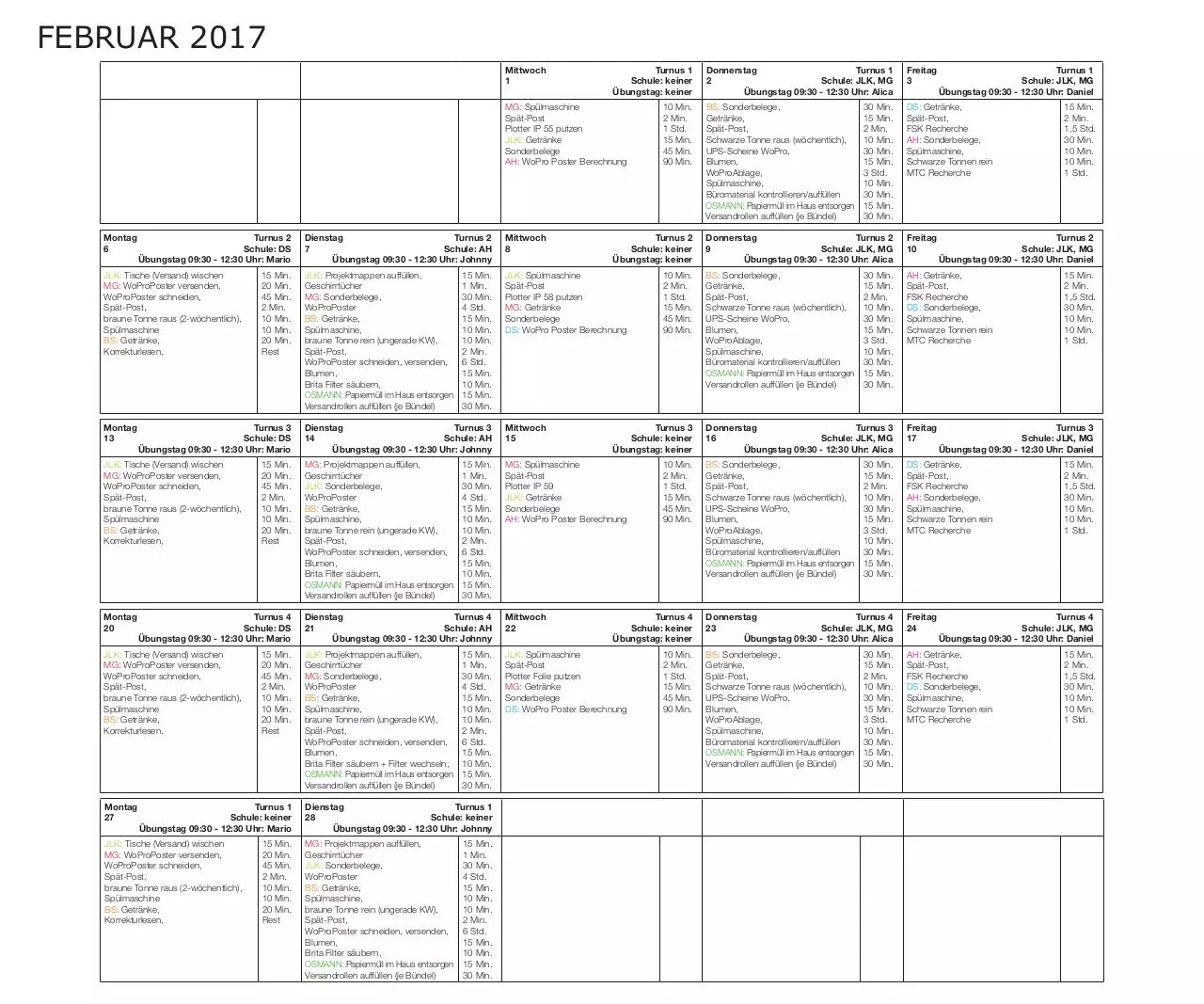 Page 1 of 1, Februar