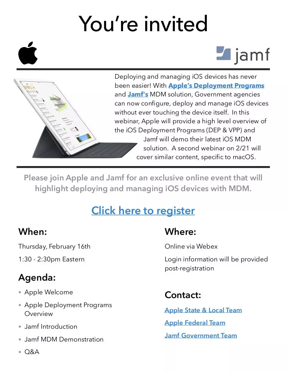 Page 1 of 1, JAMF iOS Deployment Invite PDF 2