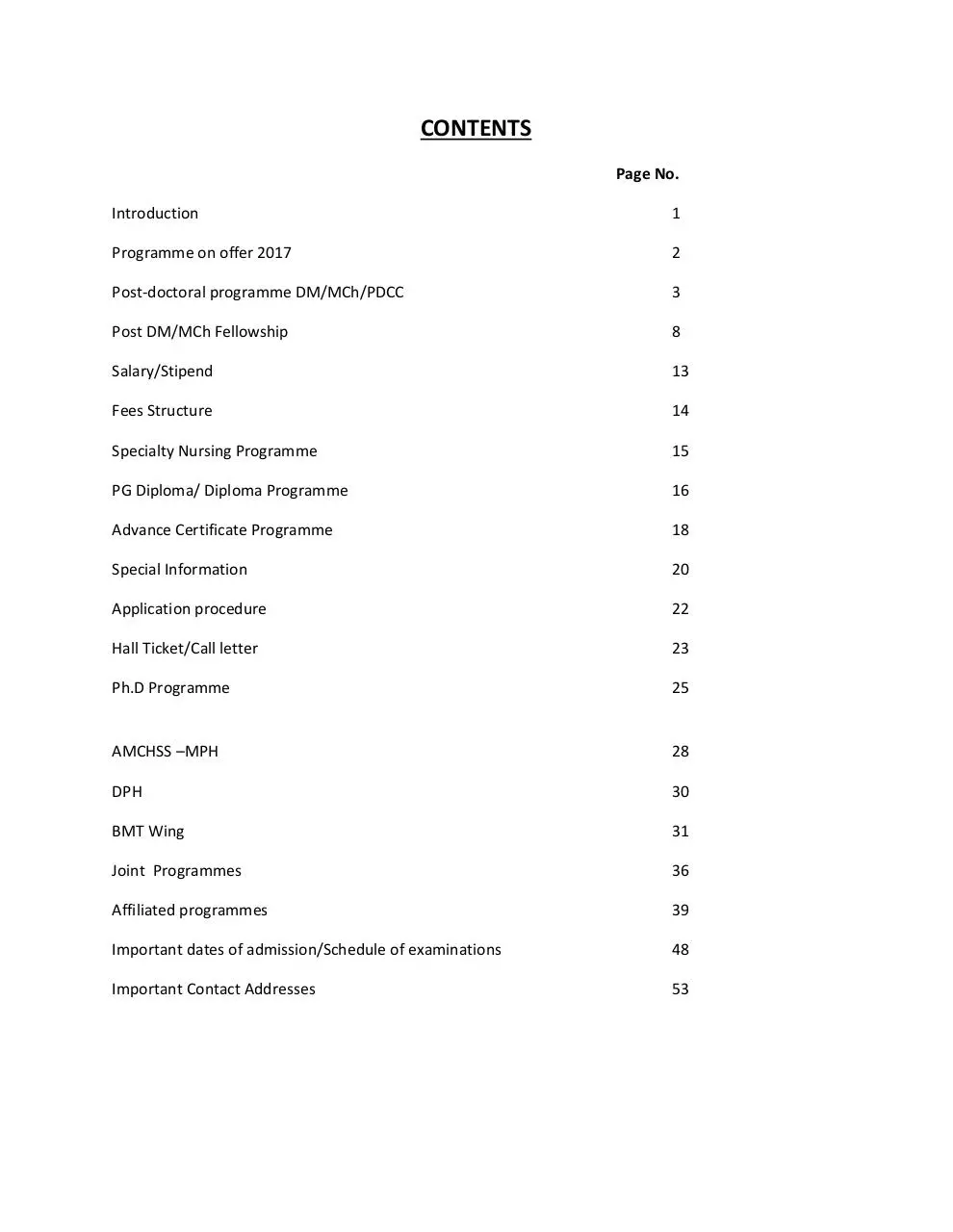 Page 1 of 56, Sri Chitra Prospectus 2017