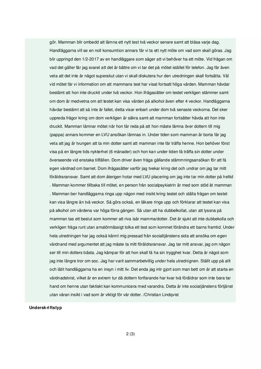 Page 2 of 3, Synpunkter klagomål Pdf 2017 02 02 11 10