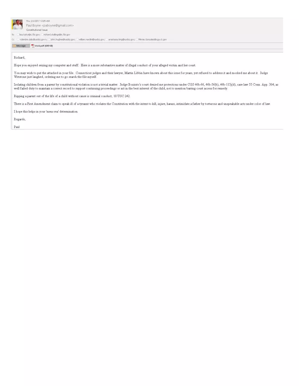 Page 1 of 1, FBI are domestic terrorists