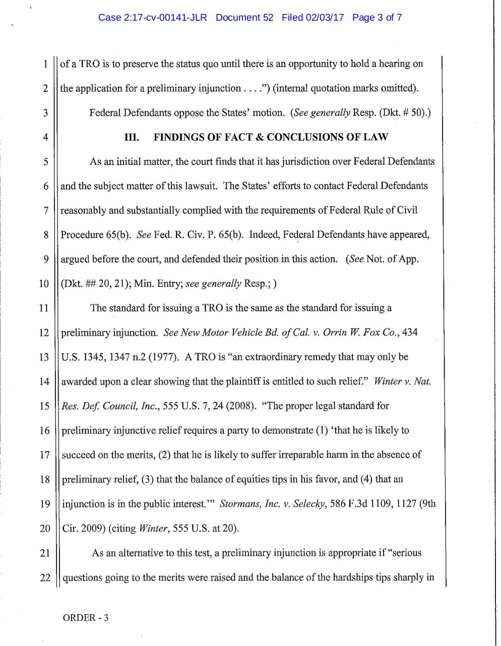 Page 3 of 7, Robart Order