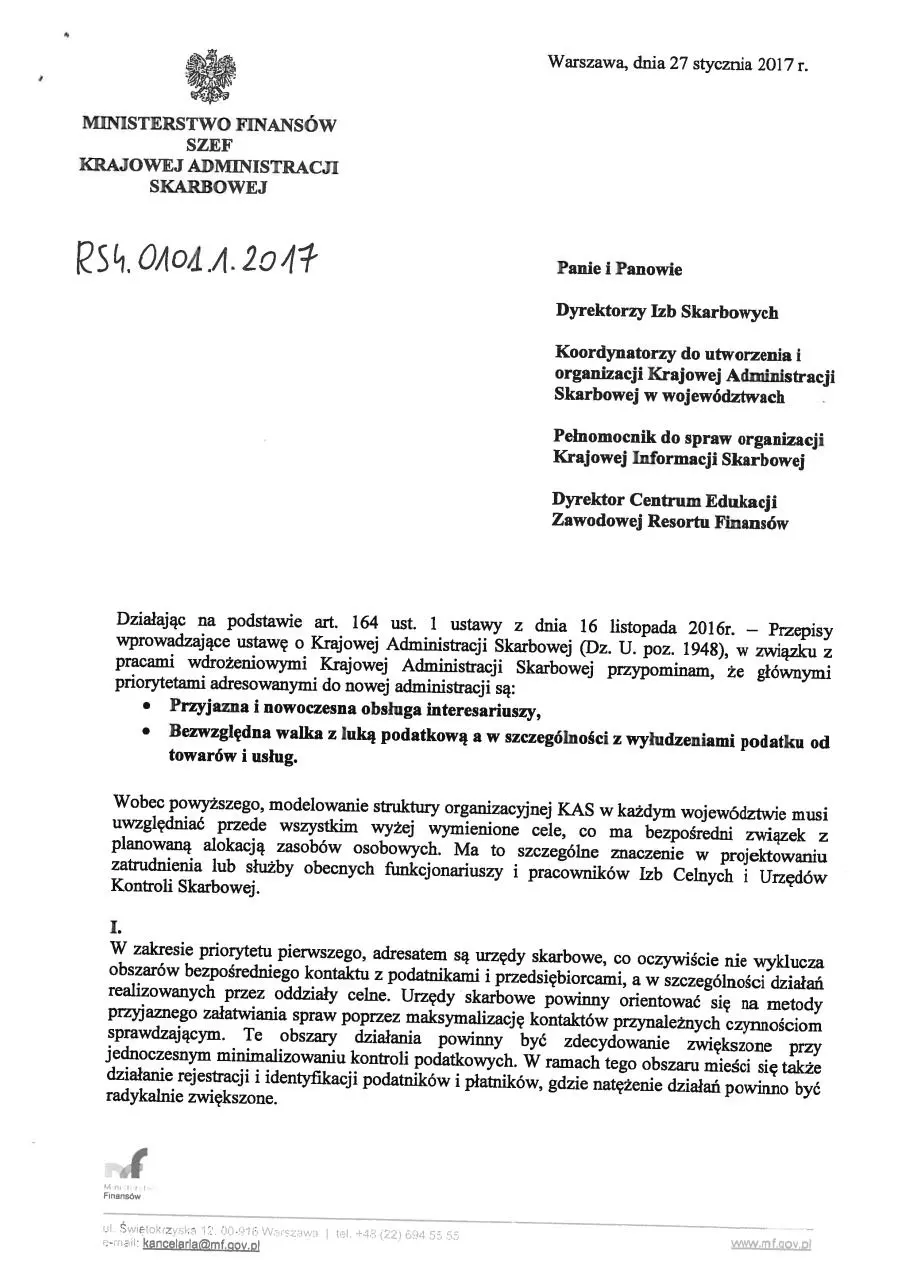 Page 1 of 6, zalacznik pismo MF RS4 0101 1 2017 do IAS 27 01 2017