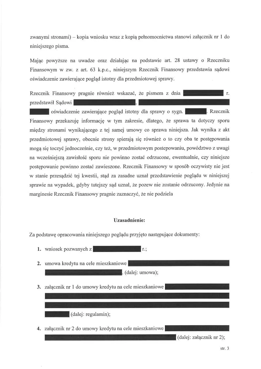 Page 3 of 86, RF Istotny pogląd w sprawie Kredyt Bank