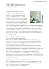 Page 1, The open office trap