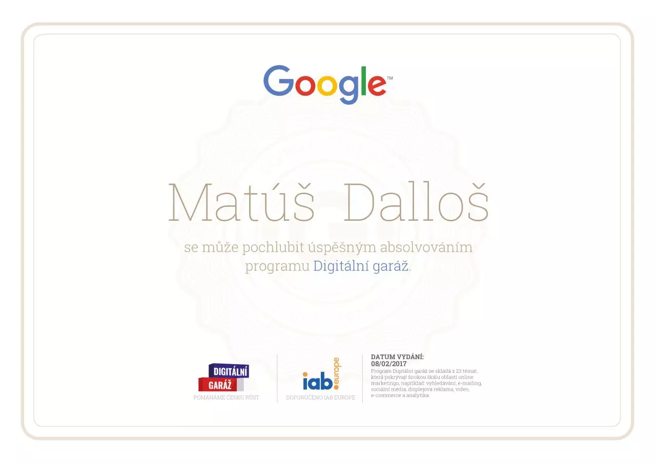 Page 1 of 1, Digitalni garaz Certifikat