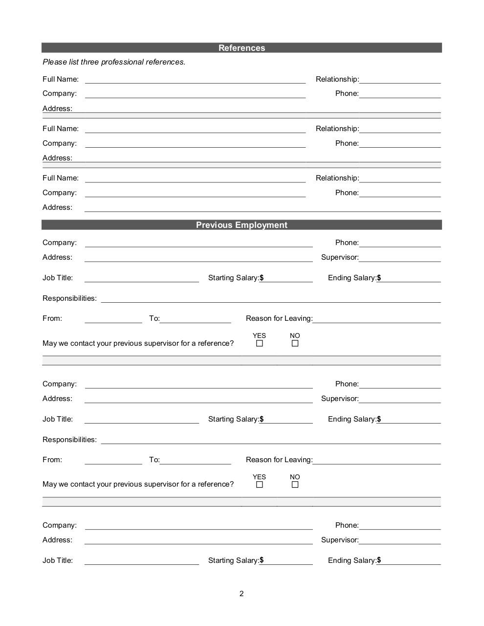 Document preview JCI Employment Application.pdf - page 2/3